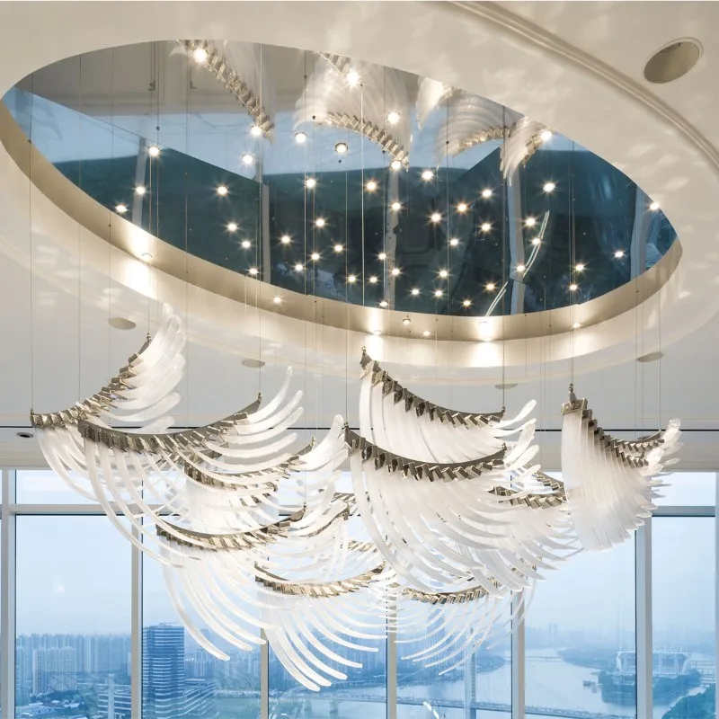 Installed chandelier