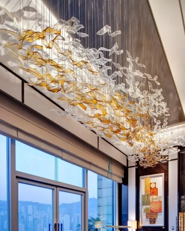 Verre Glass Grand Chandelier