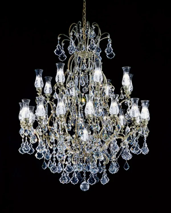Sorbonne Crystal 25-Light Grand Chandelier, 59"