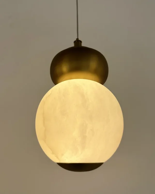 Clarté Globe Alabaster Pendant
