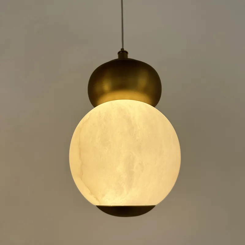 Clarté Globe Alabaster Pendant