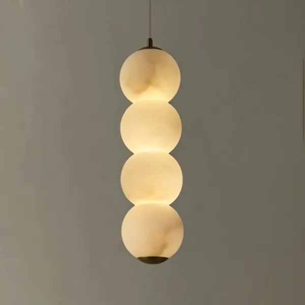 Craie Globe Alabaster Pendant