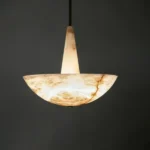 Céleste Bowl Alabaster Pendant