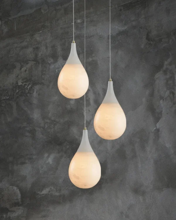 Ivoire Cascade Alabaster Pendant, 1-Light