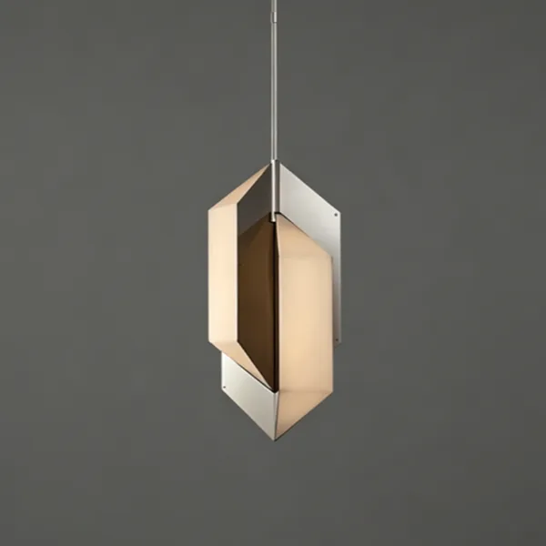 Luna Square Alabaster Pendant, 134"