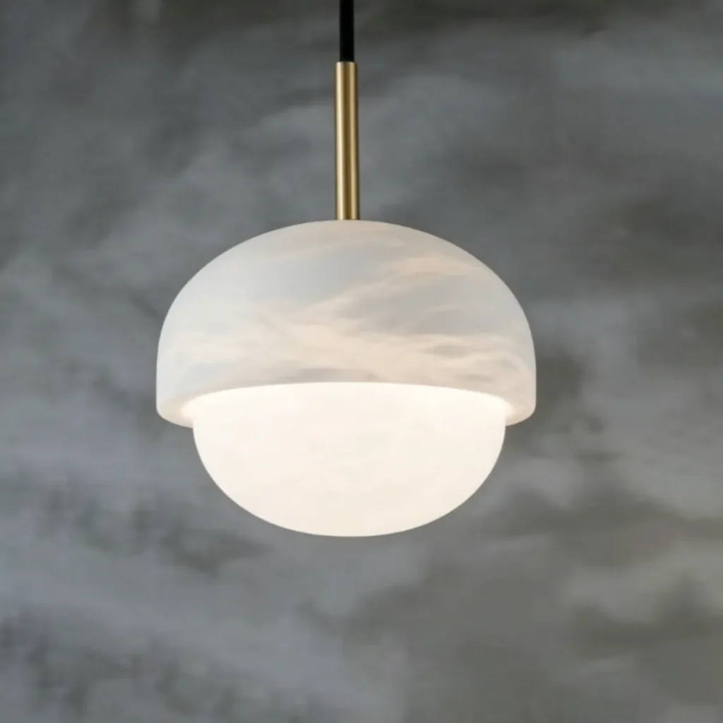 Marbre Round Alabaster Pendant