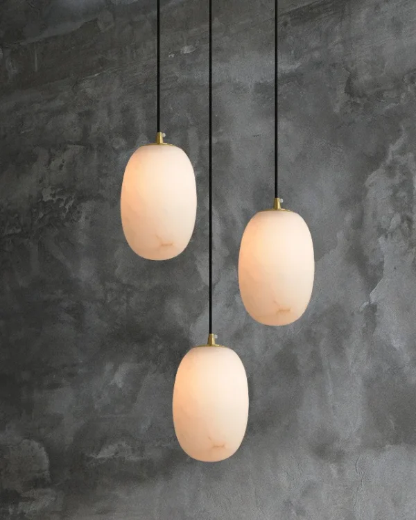 Orbe Alabaster Pendant, 1-Light
