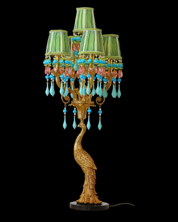 Neuilly Brass Table Lamp, 41" in antique brass