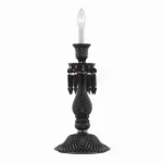 Vosges Crystal 1-Light Table Lamp, 23" in Polished Chrome in polished chrome