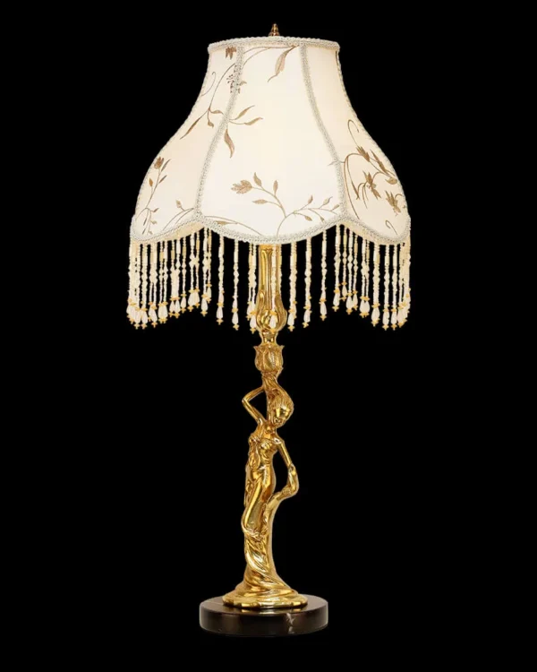 Neuilly Brass 1-Light Table Lamp, 30" in Antique Brass in antique brass