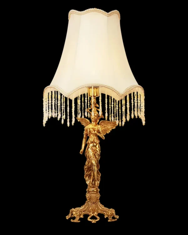 Neuilly Brass 1-Light Table Lamp III, 30" in Antique Brass in antique brass