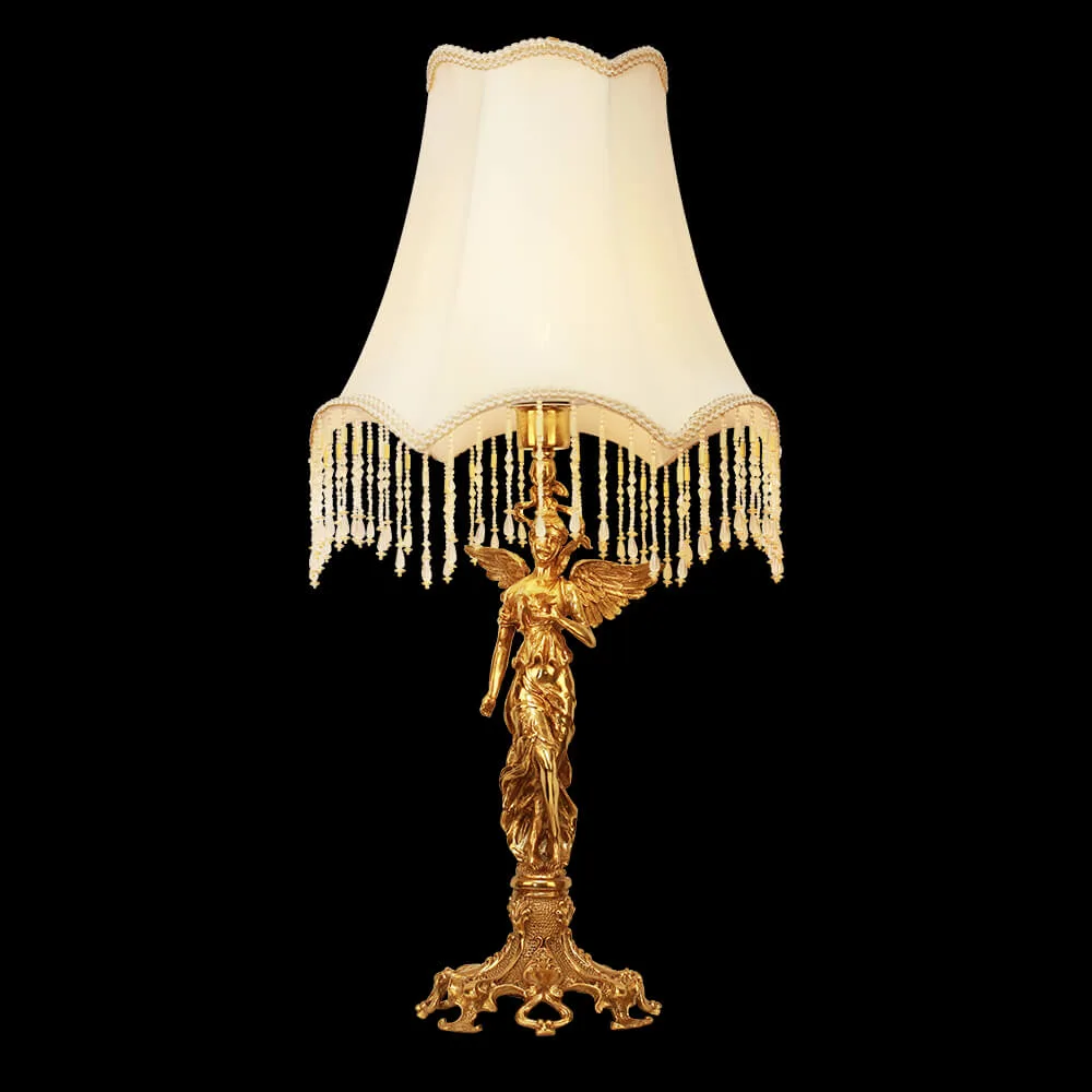 Neuilly Brass 1-Light Table Lamp III, 30" in Antique Brass in antique brass