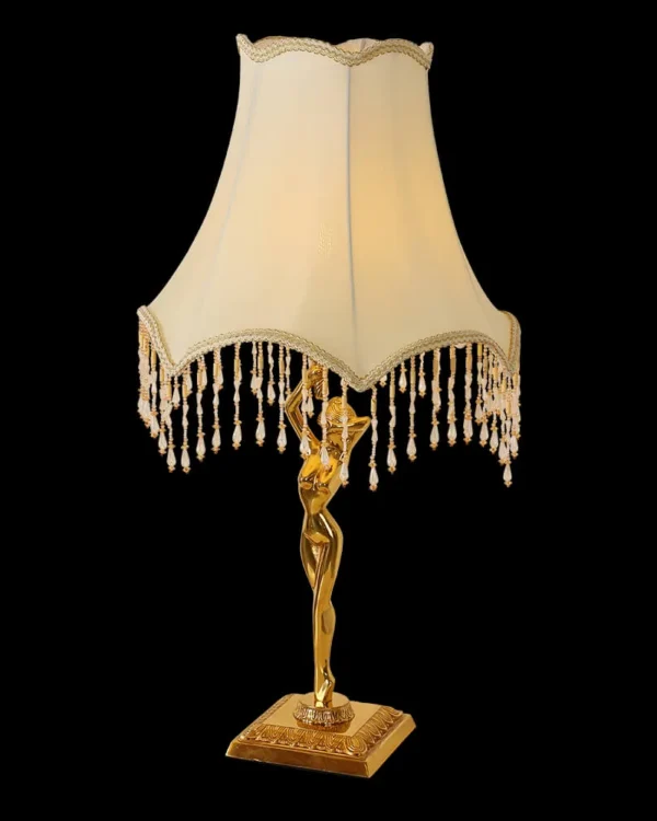 Neuilly Brass 1-Light Table Lamp II, 30" in Antique Brass in antique brass