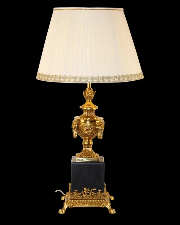 Neuilly Brass 1-Light Table Lamp II, 29" in Antique Brass in antique brass