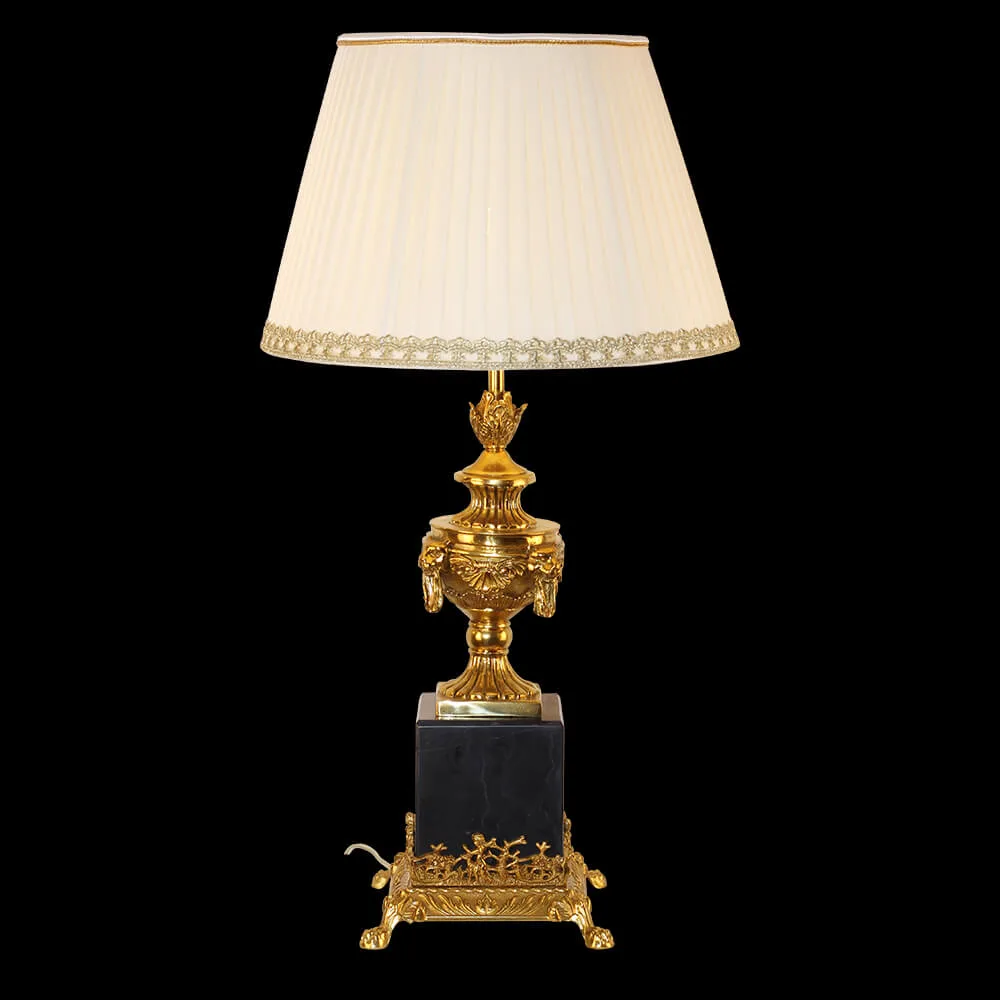 Neuilly Brass 1-Light Table Lamp II, 29" in Antique Brass in antique brass