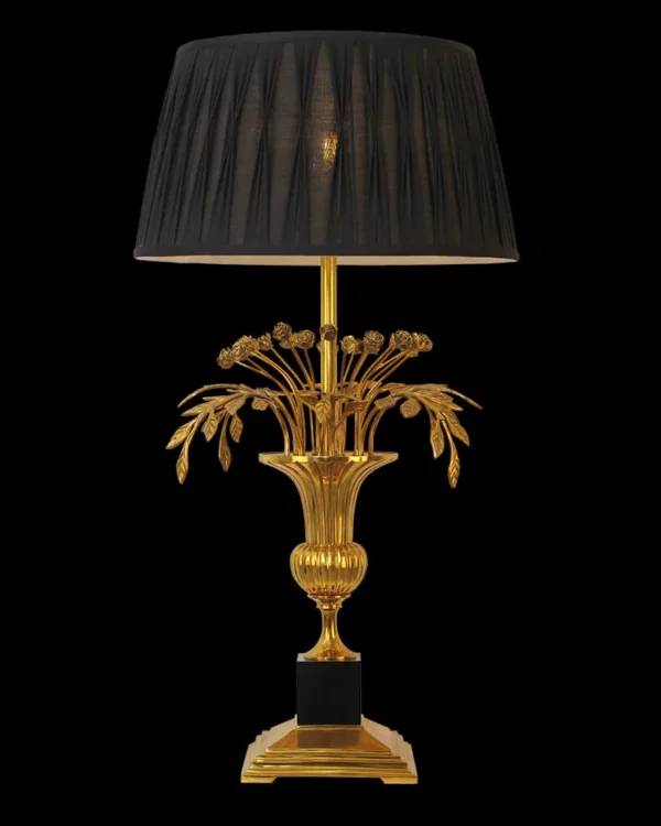 Neuilly Brass Table Lamp, 35" in antique brass