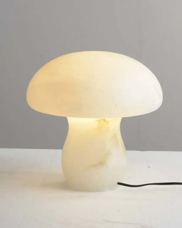 Dune Alabaster Table Lamp, 12"