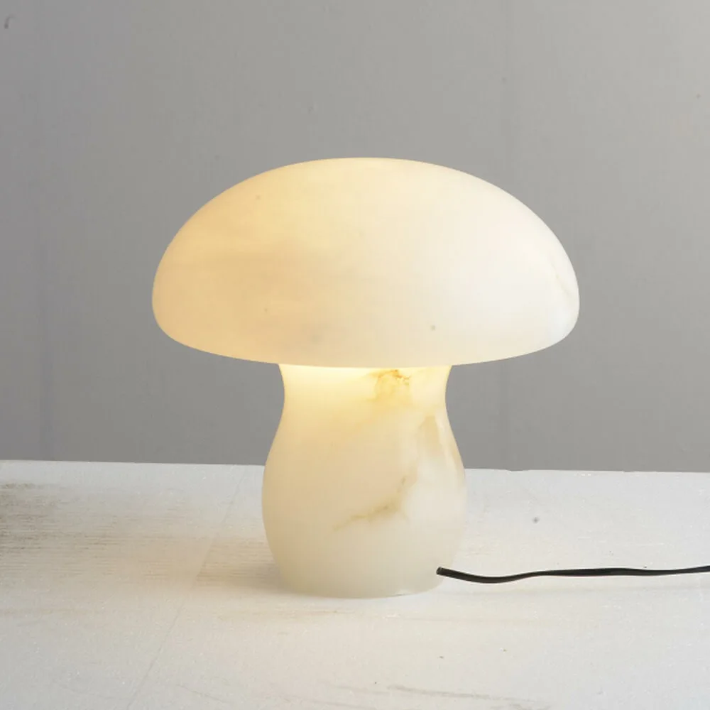 Dune Alabaster Table Lamp, 14"