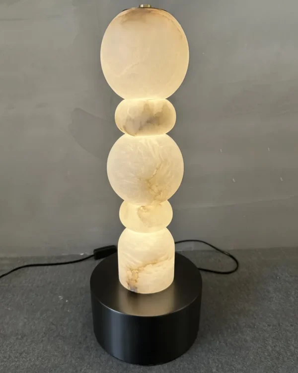 Lait Alabaster Table Lamp, 20"