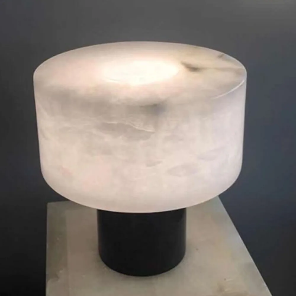 Nuage Alabaster Table Lamp, 14"