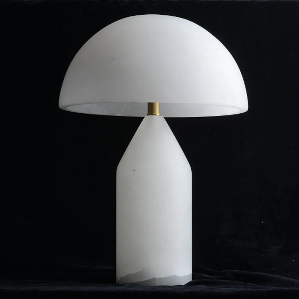 Nuage Alabaster Table Lamp, 17"