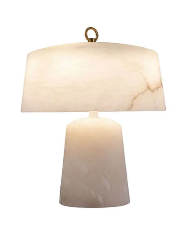 Voile Alabaster Table Lamp, 16"