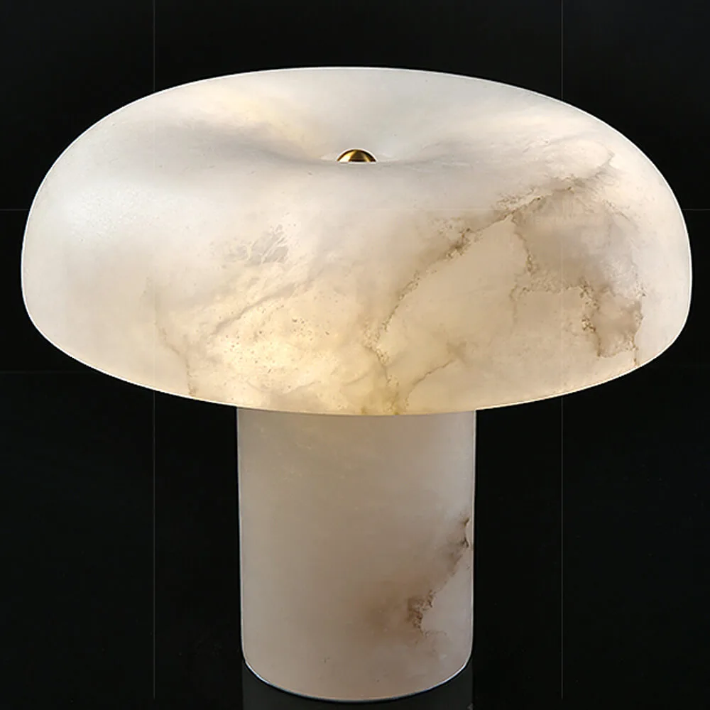 Écume Alabaster Table Lamp, 11"