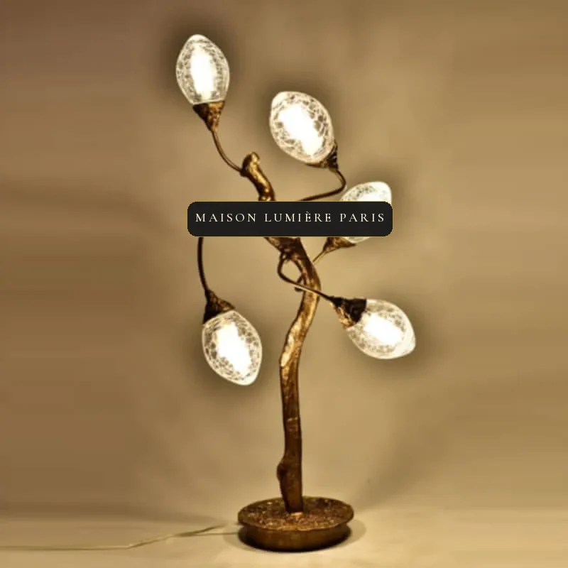 Cercle Brass 5-Light Table Lamp, 26" in gold
