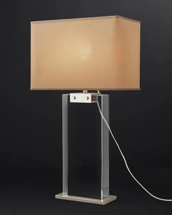 Météore Linear Table Lamp, 30" in polished chrome
