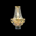 Duphot Crystal Wall Sconce, 3-Light in gold