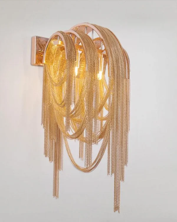 Marly Iron Wall Sconce, 2-Light in gold
