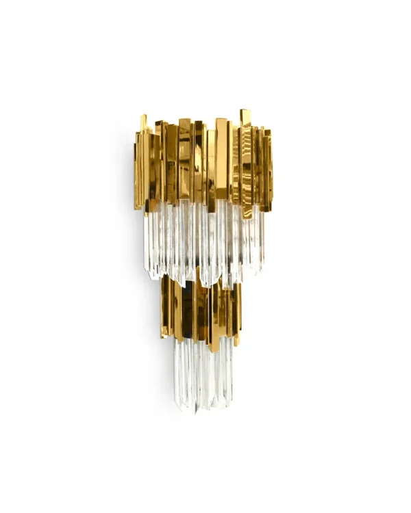Marly Glass Wall Sconce, 5-Light in gold
