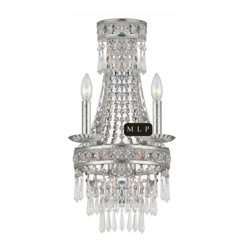Schönbrunn Crystal Wall Sconce, 5-Light in polished chrome