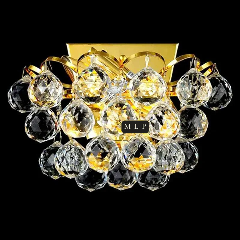 Schönbrunn Crystal Wall Sconce, 1-Light, 9" H in gold