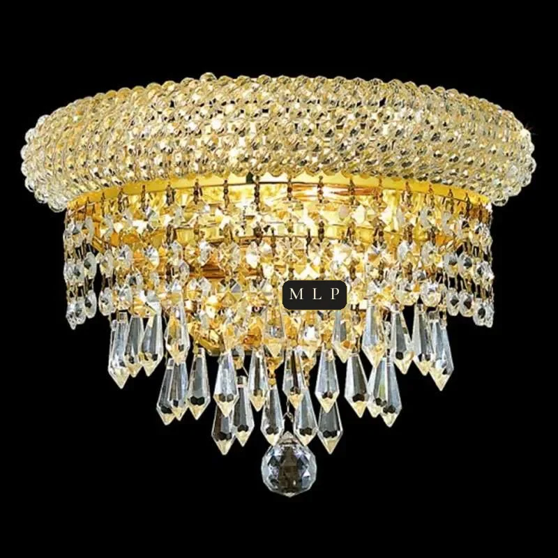 Schönbrunn Crystal Wall Sconce II, 2-Light, 6" H in Gold in gold