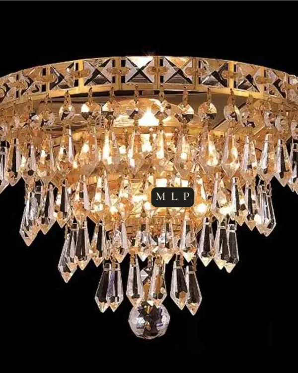 Schönbrunn Crystal Wall Sconce, 3-Light, 12" H in gold