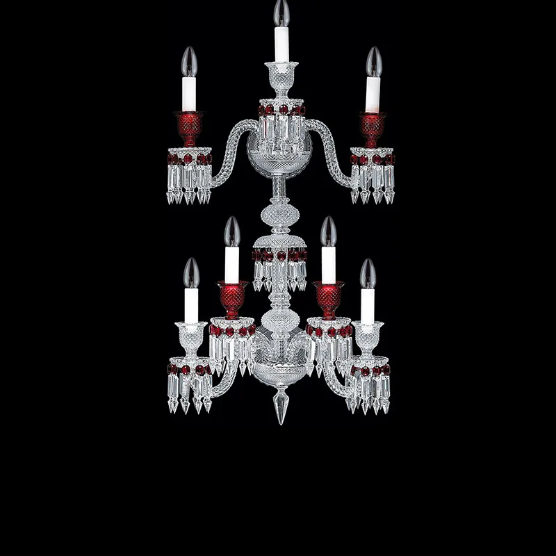 Louvre Crystal Wall Sconce, 7-Light, 37" H in polished chrome