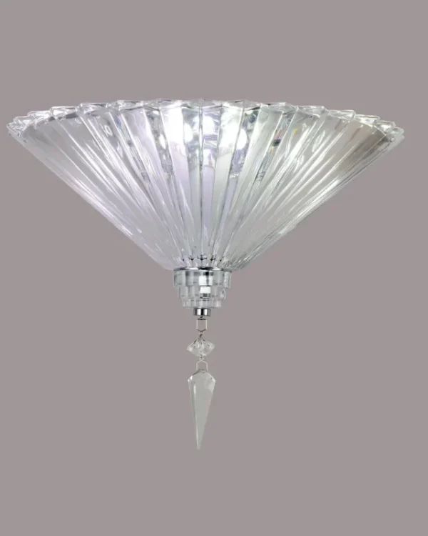 Lumière Crystal Wall Sconce, 1-Light in polished chrome