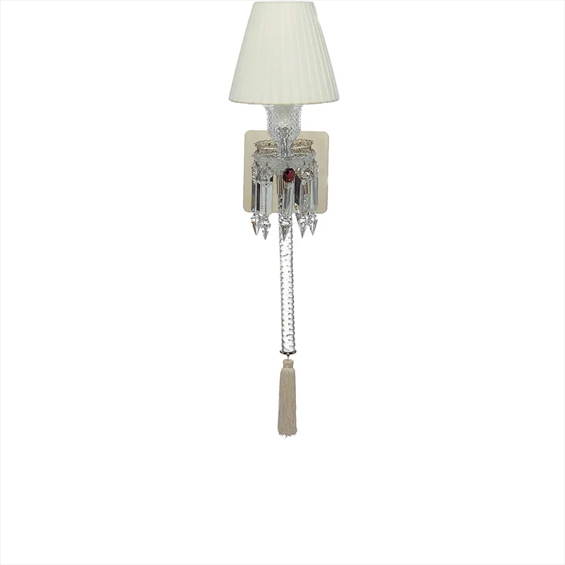 Royal Crystal Wall Sconce, 1-Light, 25" H in polished chrome