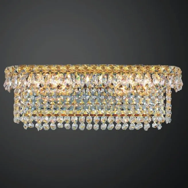 Nocturne Crystal Wall Sconce, 4-Light in gold