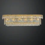 Nocturne Crystal Wall Sconce, 6-Light in gold