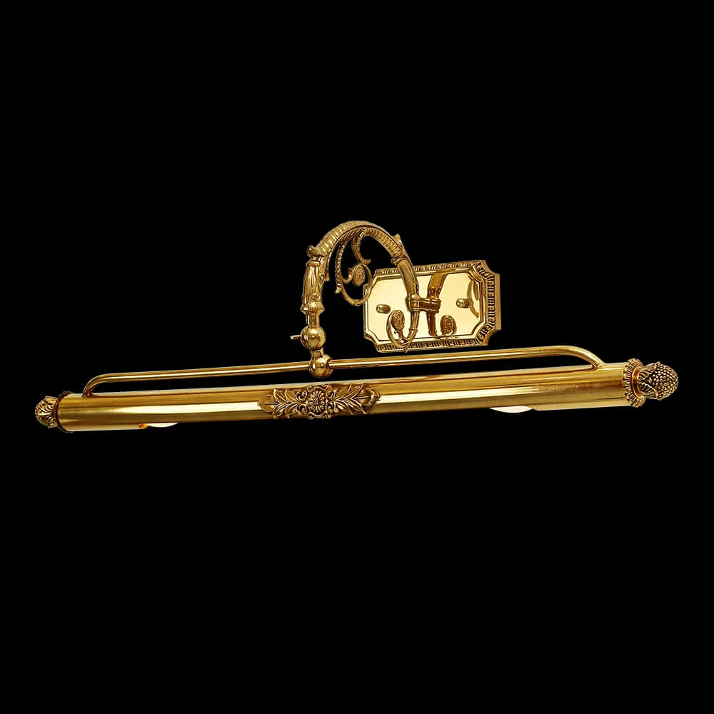 Auteuil Brass Picture Light, 2-Light, 8" H in antique brass