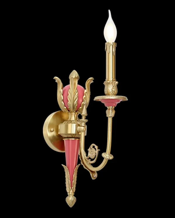 Bercy Brass Wall Sconce, 1-Light in antique brass