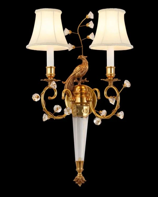 Invalides Brass Wall Sconce, 2-Light in antique brass
