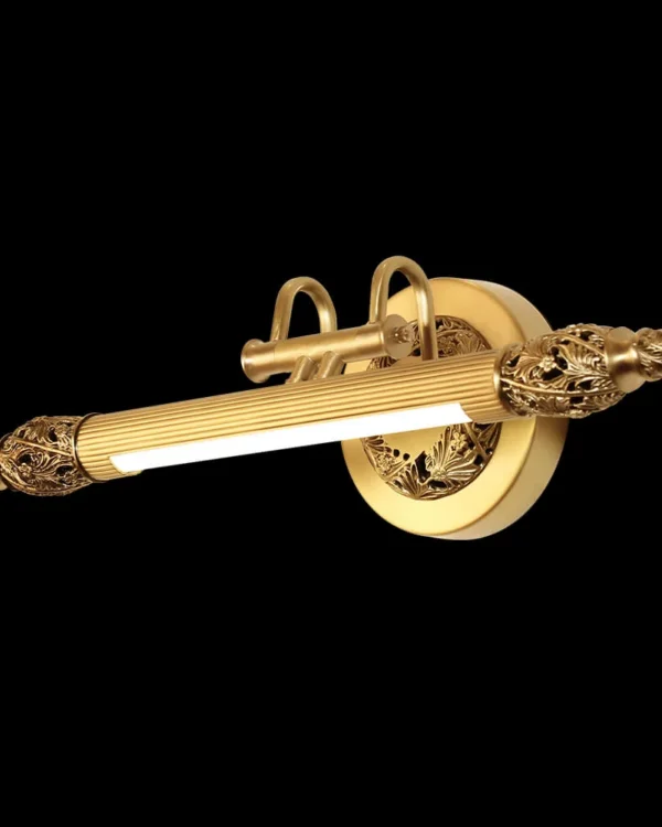 Laiton Brass Picture Light II, 2-Light, 5" H in Antique Brass in antique brass