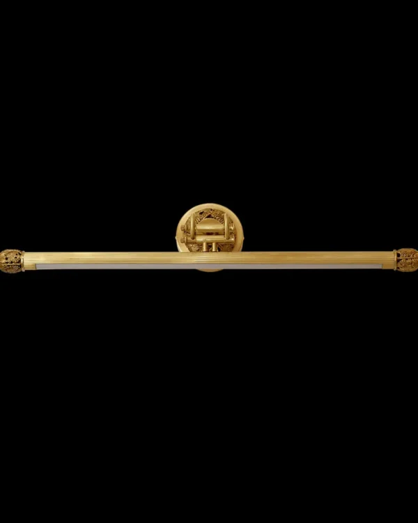 Laiton Brass Picture Light, 2-Light, 5" H in Antique Brass in antique brass
