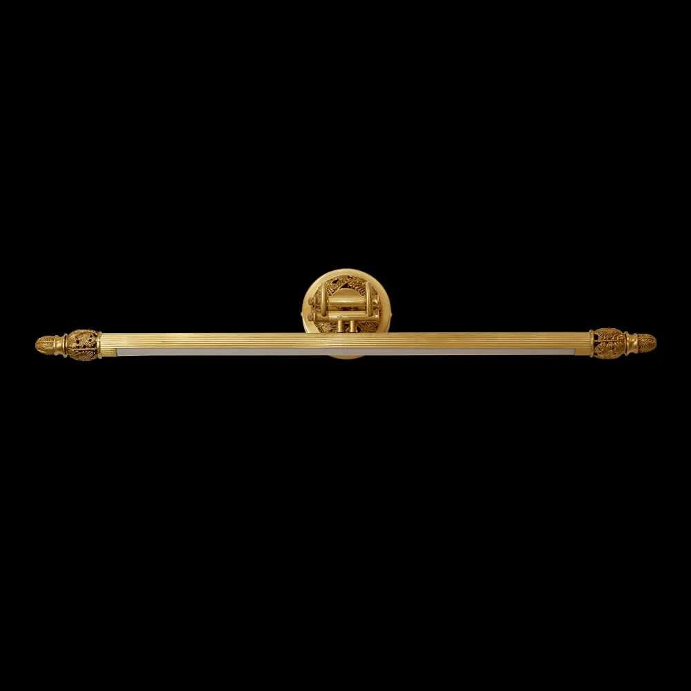Laiton Brass Picture Light, 2-Light, 5" H in Antique Brass in antique brass