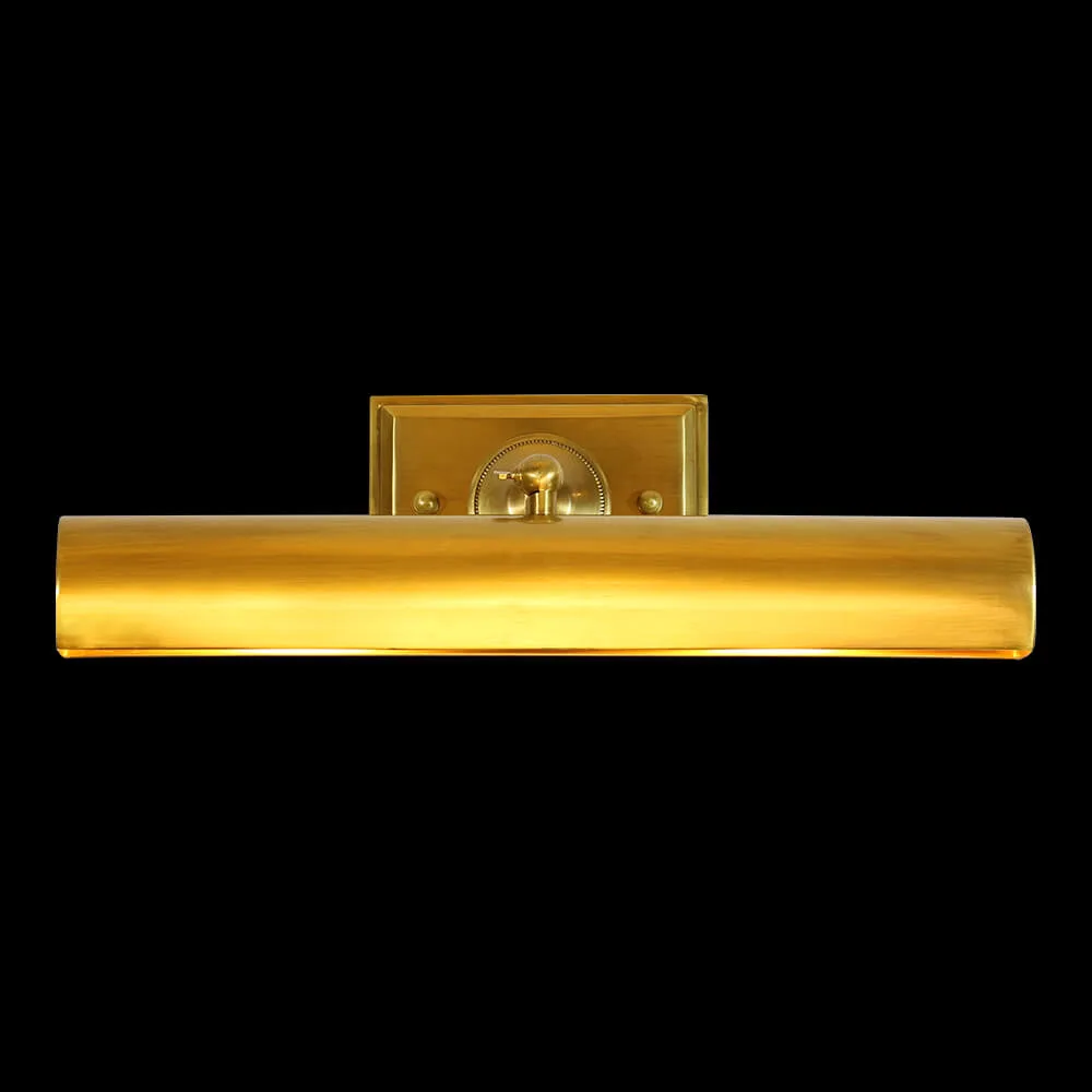 Ménilmontant Brass Picture Light, 2-Light in antique brass