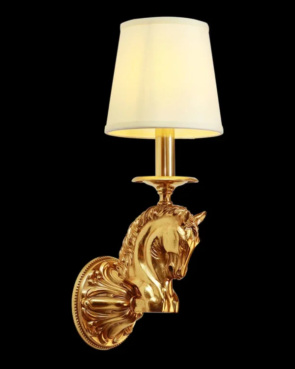 Neuilly Brass Wall Sconce, 1-Light in antique brass