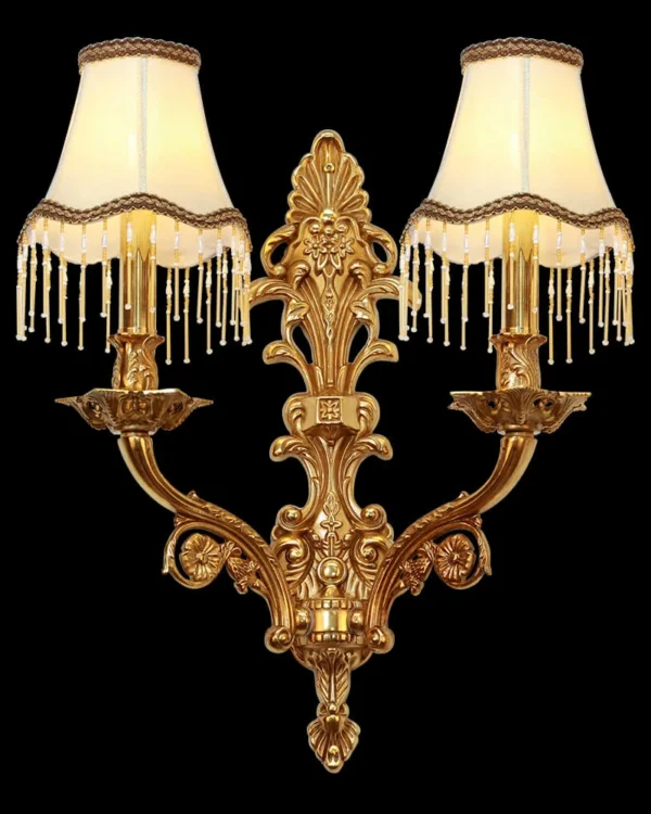 Ségur Brass Wall Sconce, 2-Light in antique brass